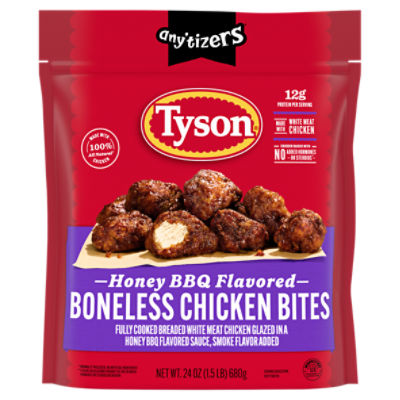 Tyson Any'tizers Honey BBQ Flavored, Boneless Chicken Bites
