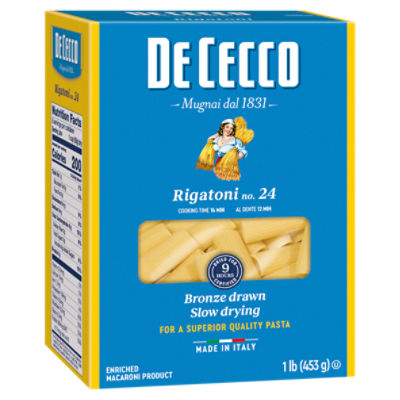 De Cecco Rigatoni No. 24 Pasta, 1 lb
