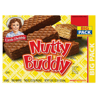 288 PACKS Nutty Buddy Wafer Bar 100 Calories, 58 OFF