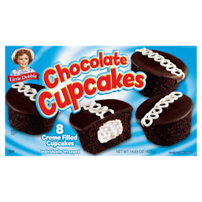 Snack Cakes, Little Debbie Family Pack Chocolate Cupcakes