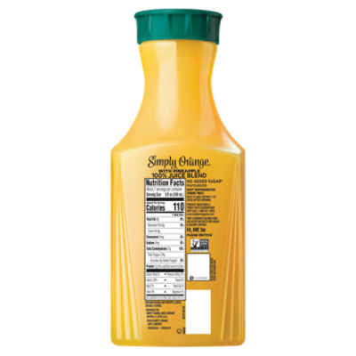 Simply Orange Pineapple Juice Nutrition Facts Besto Blog
