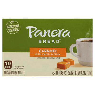Panera Bread Caramel 100 Arabica Coffee, 2.95lbs, 10 count ShopRite