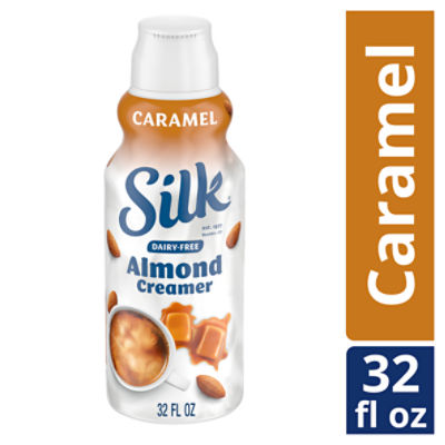 Silk Almond Creamer, Caramel, Dairy Free, Gluten Free, 32 FL ounce
