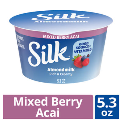 Silk Mixed Berry Acai Dairy Free, Almond Milk Plant Based Yogurt