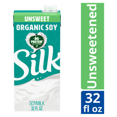 Silk Organic ShelfStable Unsweetened Soy Milk, 1 Quart Fairway