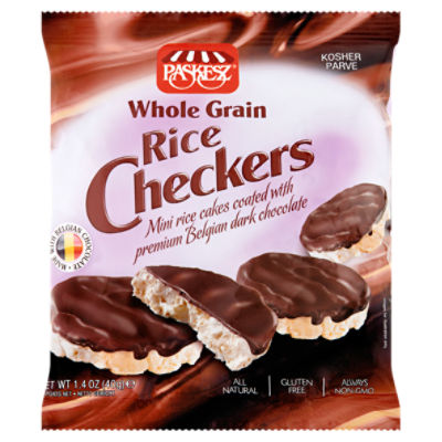 Paskesz Whole Grain Rice Checkers, 1.4 oz ShopRite