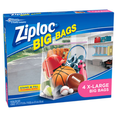 Ziploc XL Double Zipper, Big Bags