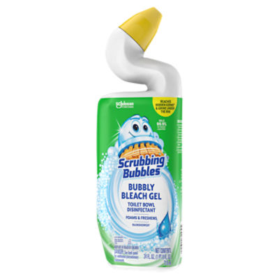 Scrubbing Bubbles Bubbly Bleach Gel Rainshower Toilet Bowl Cleaner, 24