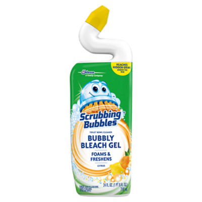 Scrubbing Bubbles Citrus Bubbly Bleach Gel Toilet Bowl Cleaner, 24 fl oz