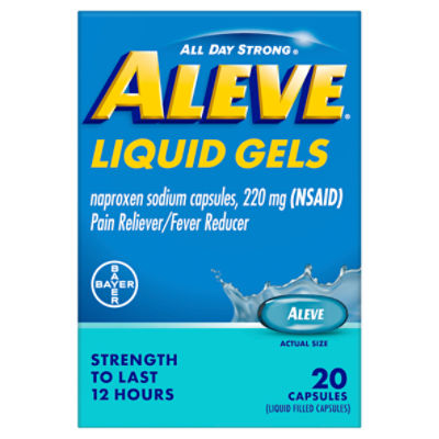 Aleve All Day Strong Pain Reliever/Fever Reducer 220 mg, Liquid Gels
