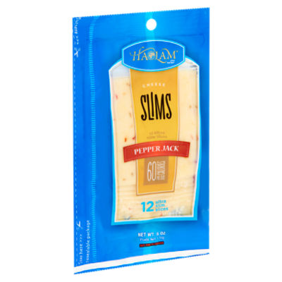 Haolam Slims Pepper Jack Cheese, 12 count, 6 oz