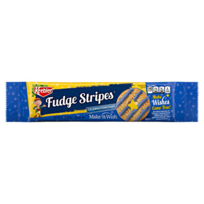 Keebler Fudge Stripes Celebration Cake Cookies, 9.7 oz