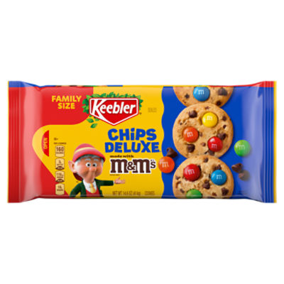 Keebler Chips Deluxe Milk Chocolate M&M's Chocolate Candies Cookies