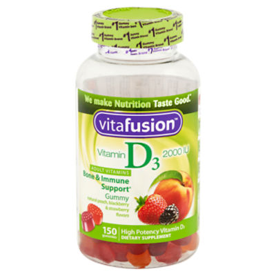 Vitafusion Adult Vitamins Vitamin D3 Gummies, 2000 IU, 150 count ShopRite