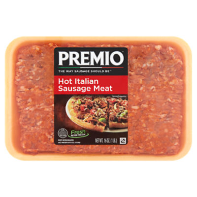 Premio Hot Italian Sausage Meat, 16 oz ShopRite