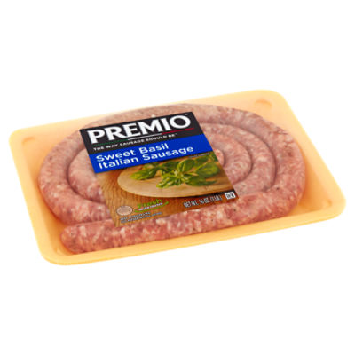 Premio Sweet Basil Italian Sausage, 16 oz
