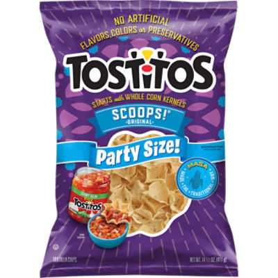 Tostitos Scoops! Original Tortilla Chips Party Size!, 14 1/2 oz