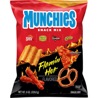 Munchies Snack Mix, Flamin' Hot Flavored, 8 Oz The Fresh Grocer