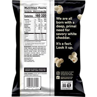 Smartfood White Cheddar Popcorn Nutrition Information Besto Blog
