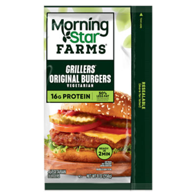 MorningStar Farms Veggie Burgers, Grillers Original