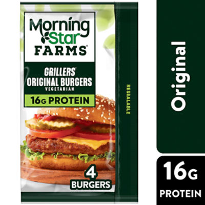 MorningStar Farms Grillers Veggie Burgers, 9 oz, 4 Count ShopRite