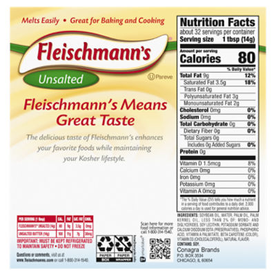 Fleischmann's Original Vegetable Oil Spread Sticks, 16 OZ, 57 OFF