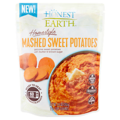 Honest Earth Homestyle Mashed Sweet Potatoes, 9.9 oz