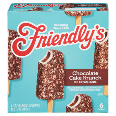 Friendly's Chocolate Cake Krunch, Ice Cream Bar