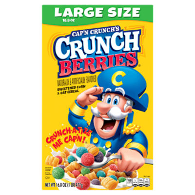 Cap'n Crunch's Crunch Berries Sweetened Corn & Oat Cereal Large Size