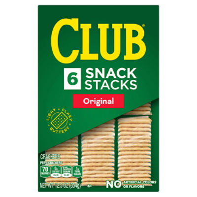 Kellogg's Club Snack Stacks Original Crackers, 6 count, 12.5 oz