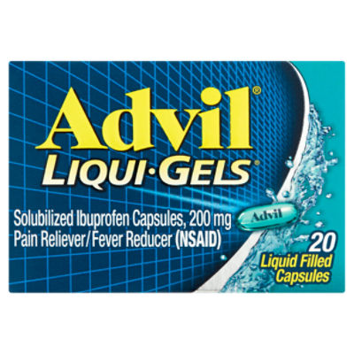 Advil LiquiGels Solubilized Ibuprofen 200 mg, Liquid Filled Capsules