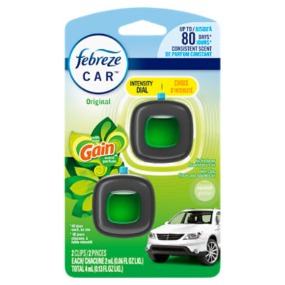 Febreze Car Air Freshener Vent Clip Gain Original Scent, .06 oz. Car