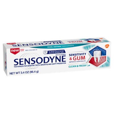 Sensodyne Sensitivity & Gum Sensitive Teeth Treatment, Toothpaste for
