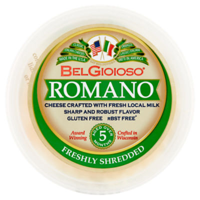 BelGioioso Freshly Shredded Romano Cheese, 5 oz Fairway