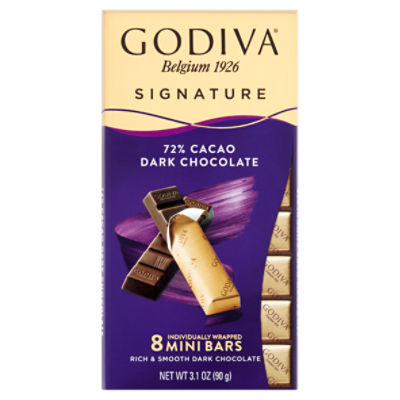 Godiva 72 Cacao, Dark Chocolate Mini Bars