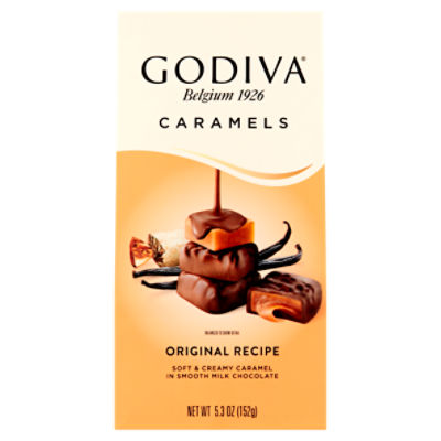 Godiva Original Recipe Caramels Milk Chocolate, 5.3 oz