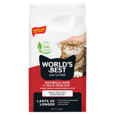 World's Best Cat Litter Multiple Cat Unscented Cat Litter, 15 lb ShopRite