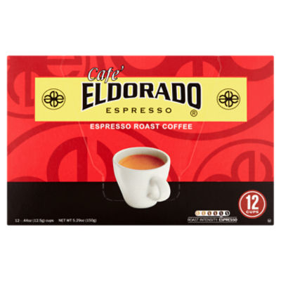 Cafe' Eldorado Espresso Roast Coffee, KCup Pods
