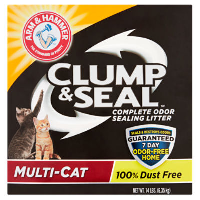 Arm & Hammer Clump & Seal MultiCat Complete Odor Sealing Litter, 14
