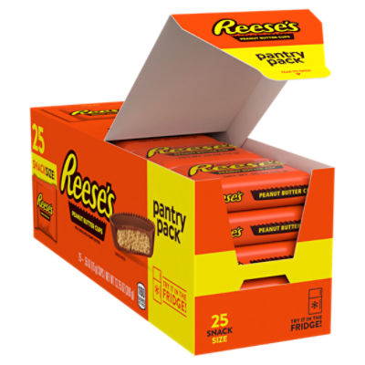 REESE'S Milk Chocolate Peanut Butter Cups Snack Size Candy, Gluten Free