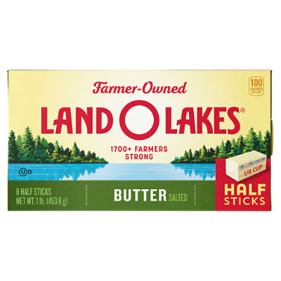 Land O Lakes® Salted Butter in Half Sticks, 1 lb in 8 Sticks ShopRite