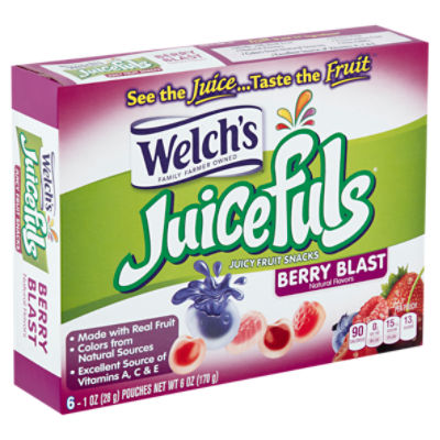 Welch's Juicefuls Berry Blast, Juicy Fruit Snacks