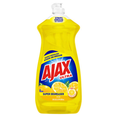 Ajax Ultra Super Degreaser Dishwashing Liquid Dish Soap, Lemon 28