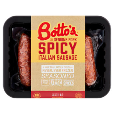 Botto's Genuine Pork Spicy Italian Sausage, 16 oz ShopRite