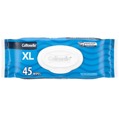 Cottonelle FreshCare Flushable Hypoallergenic Wipes, Extra Large, 45 count