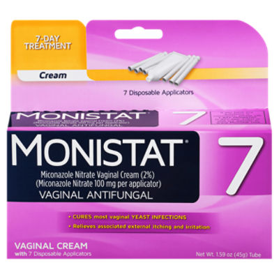 Monistat 7Day Treatment Vaginal Antifungal Cream, 7 count, 1.59 oz
