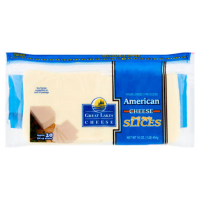 Great Lakes Cheese Deli Style Slices American Cheese, 16 oz Price Rite