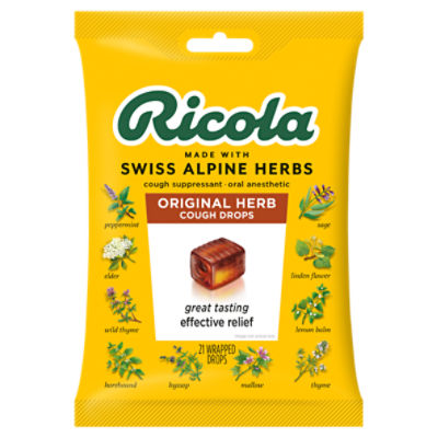 Ricola Original Herb Cough Drops, 21 count