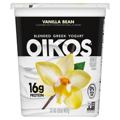 Oikos Blended Vanilla Bean Flavored Greek Nonfat Yogurt, 32 oz. ShopRite