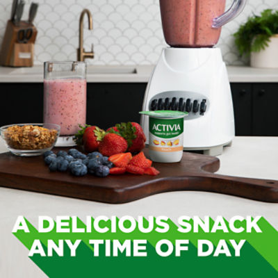 Activia Peach Lowfat Yogurt, 4 oz, 4 count Fairway